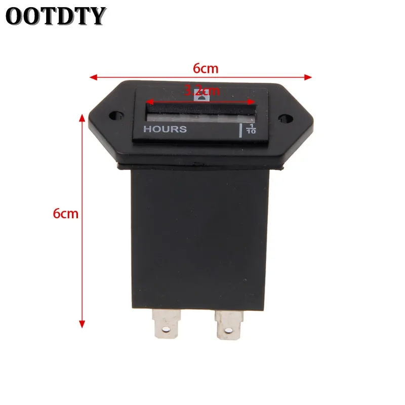 OOTDTY Новый генератор, герметичный счетчик часов, трактор, грузовик, моточасов, прямоугольник постоянного тока 10 в-80 в для лодок, грузовиков, тракторов и автомобилей (art.: 7a69e314b) - 7a69e314b