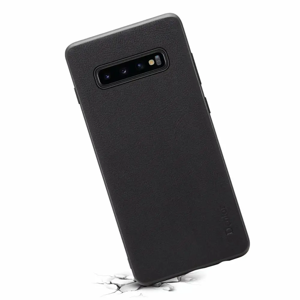 Роскошный классический чехол из натуральной воловьей кожи для Samsung Galaxy S10 Plus