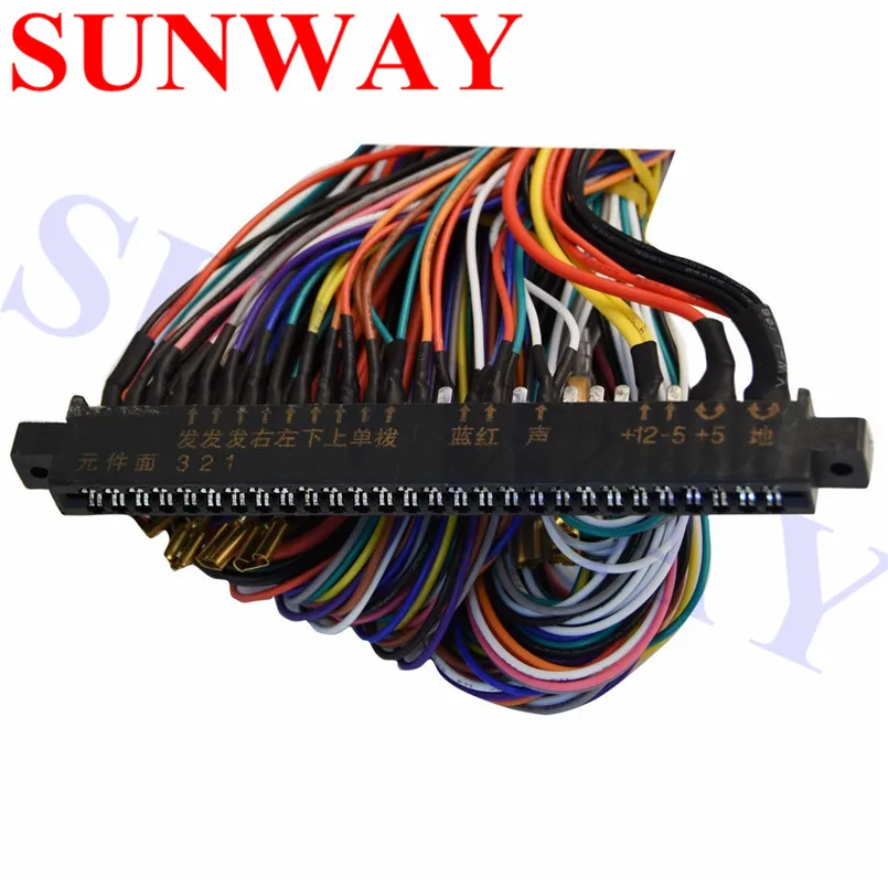 Жгут Jamma 28 pin с проводами 5 6 кнопок кабель для аркадных игр аксессуары шкафа