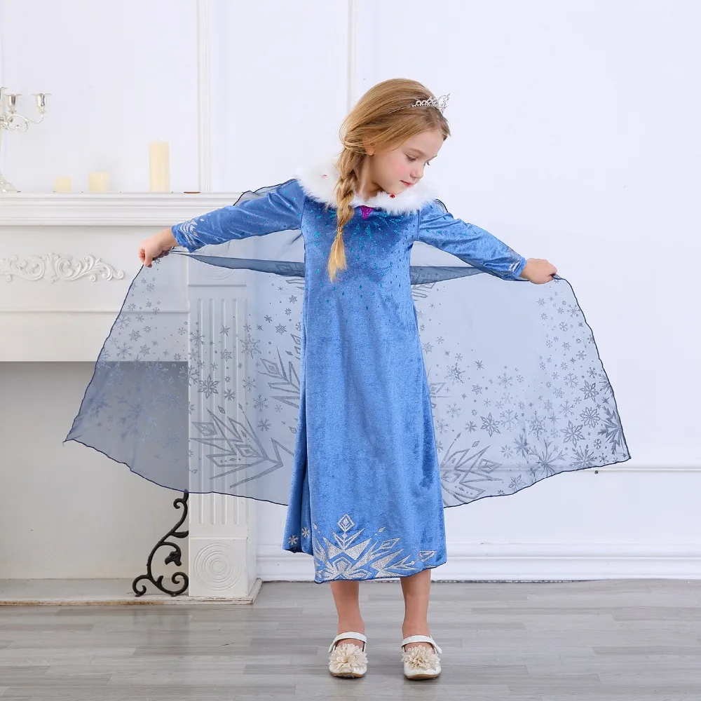 Детское платье принцессы Анна Эльза для девочек|princess cosplay|elsa dress cosplaydress cosplay |