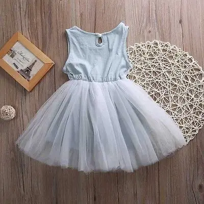 Kids girls dress Toddler Baby Princess Party Pageant Tulle Tutu Dresses Children Costume 1-5years | Детская одежда и обувь