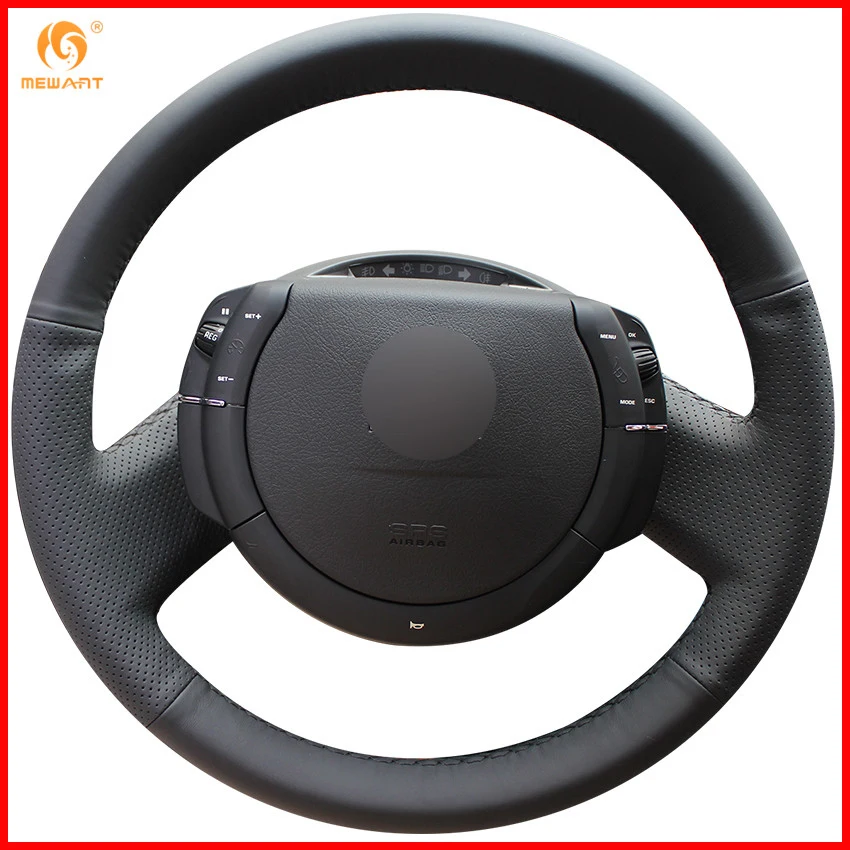 MEWANT для Citroen Triumph C4 2005 2006 2007 2008 2009 2010 черная искусственная кожа аксессуары|car steering