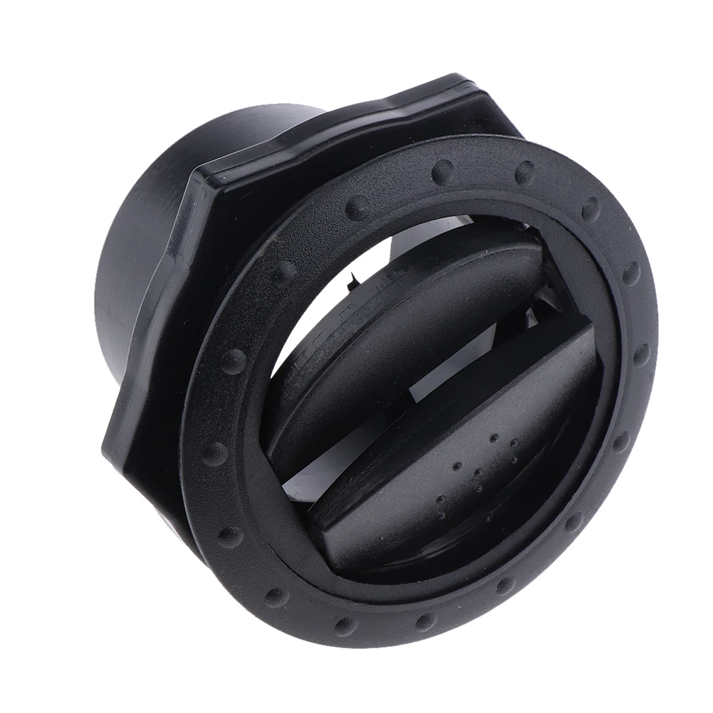 

RV Motorhome Boat Interior Side Roof Vent Exhaust Air Flow Vent Interior Ventilation Outlet Plastic Black 70x45mm