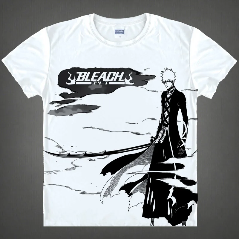 Coolprint аниме рубашка Tite Kubo отбеливающие футболки разных стилей с коротким рукавом