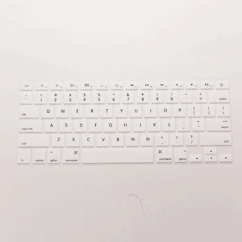 Style 4(White) Новинка, 1 шт., Радужный силиконовый чехол для клавиатуры, защитный чехол Для iMac Macbook Pro 1" 15", защитный чехол - Цвет: Style 4(White)