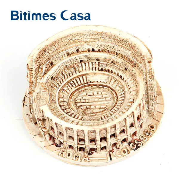 Resin Figurines Миниатюрные статуэтки Bitimes из смолы, римская Статуэтка Колизея, памятник, строительный орнамент, Ретро Декор для дома, статуэтки - Цвет: Resin Figurines