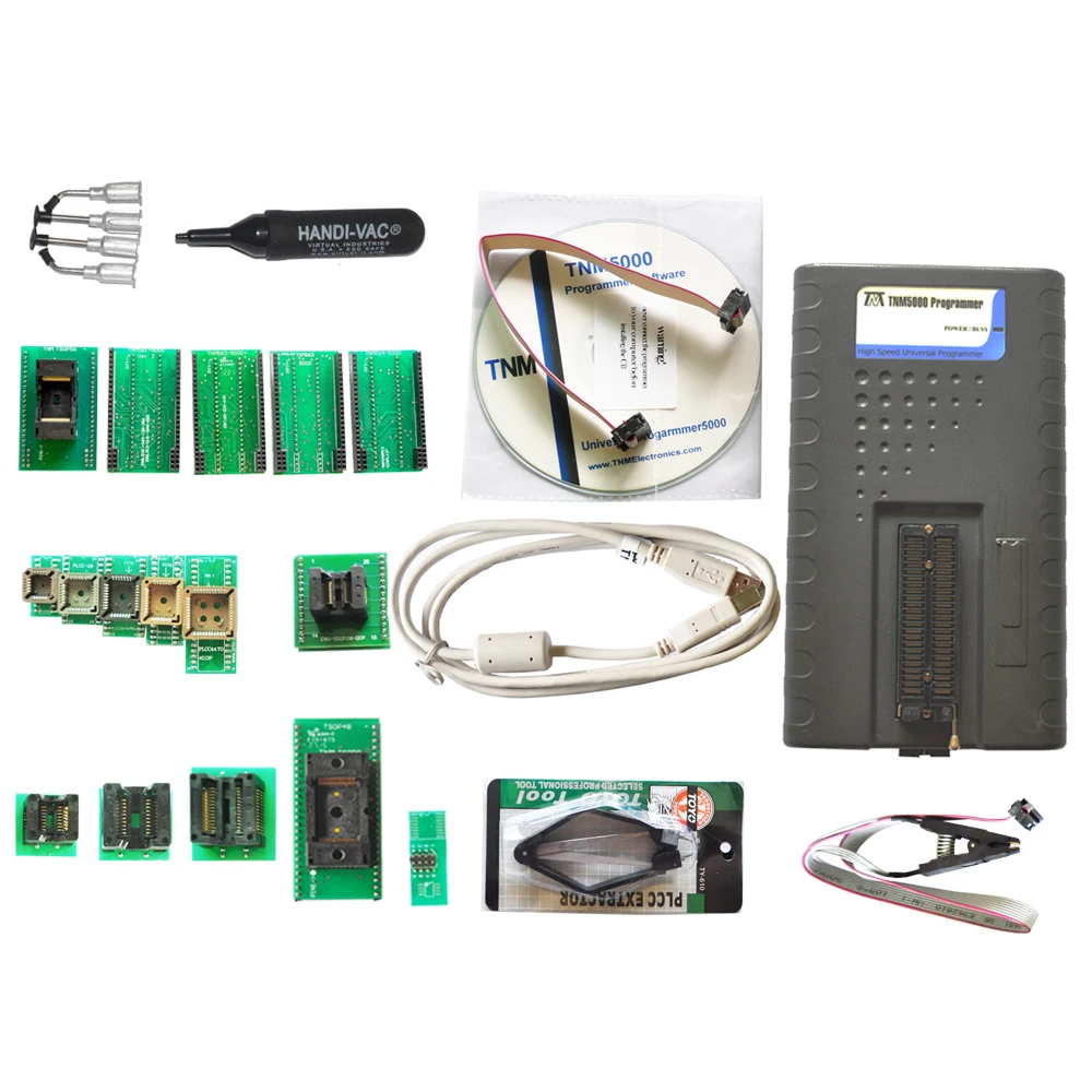 USB программатор TNM5000 EPROM + адаптер 12 шт. список устройств 23000 с помощью кабеля и 48