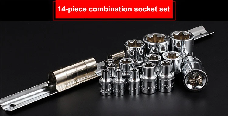 1 шт. 1/2 &quot 3/8&quot 1/4 &quotE Тип цветок шестигранный ключ дюймовый стандарт розетки Torx