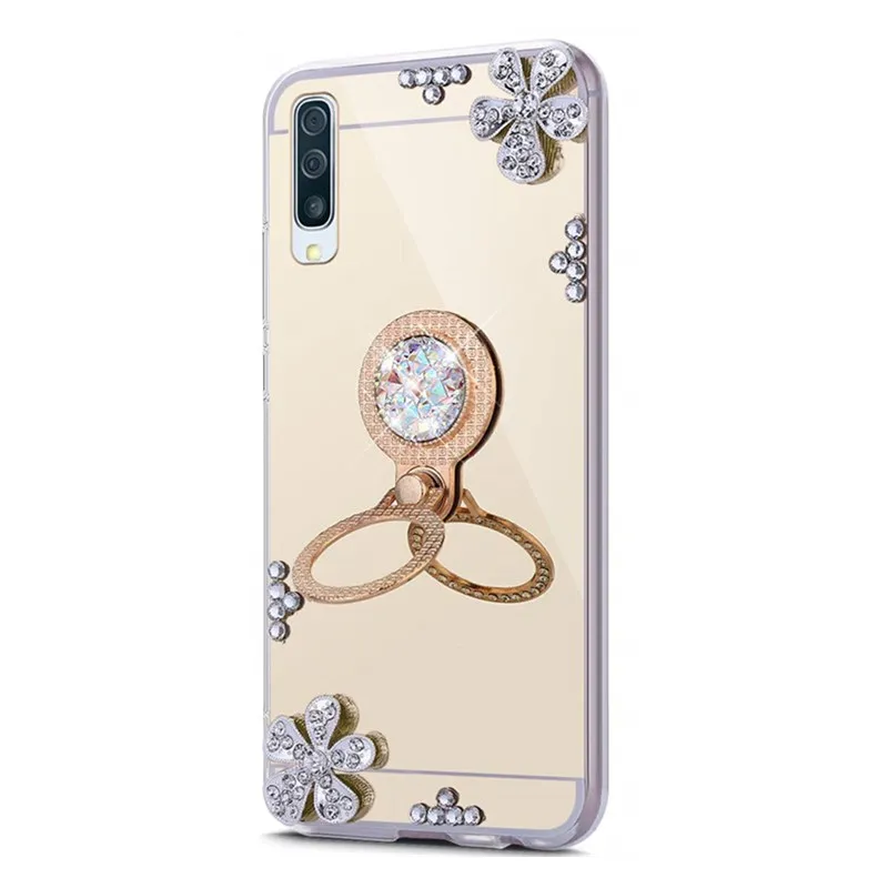Зеркалоалмазный чехол для samsung Galaxy A50 A70 A30 A40 M10 M20 M30 S10E S8 S9 S10 плюс J6 J4 A8 A6 A7 A9 2018 3D