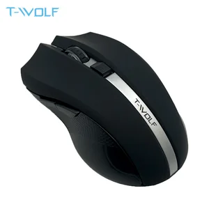 T-WOLF Q5 2.4GHz Wireless Silent Computer Mouse 1800DPI Adjustable
Ergonomic Mice Good Cordless Optical PC Laptop Gaming Mouse