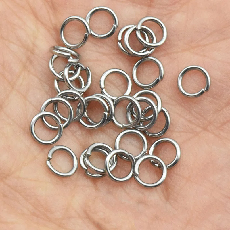 300pcs/lot 4MM-10mm Stainless Steel Jump Rings Single Loops Open &amp Split Connectors for Diy Jewelry Making | Украшения и