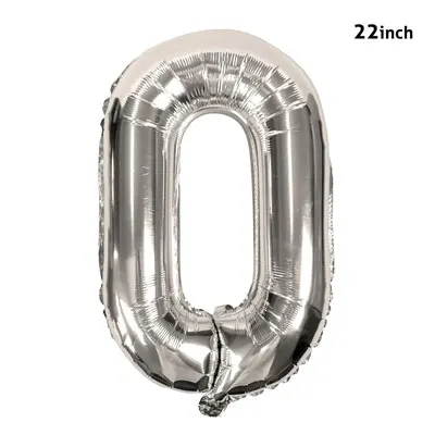 Nicro, золотые, 22 дюйма, вечерние украшения, Гигантские Воздушные шары на цепочке, день рождения, хип-хоп тема, свадебные арки, принадлежности, танцы в стиле ретро, ссылка# Bal85 - Цвет: Серебристый