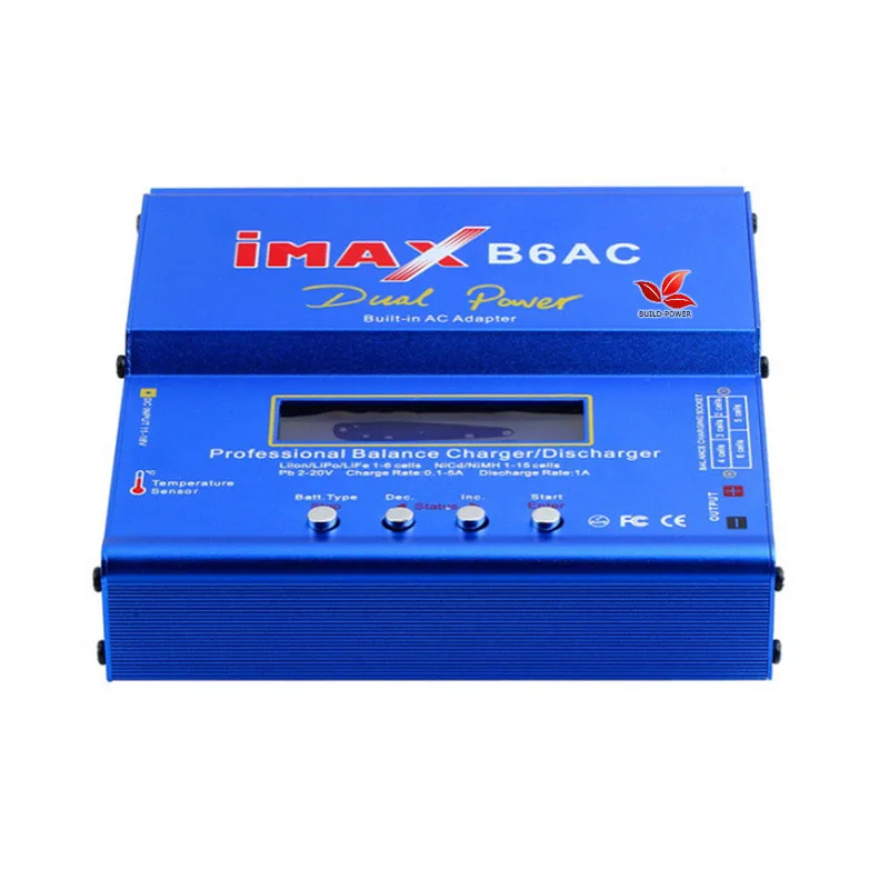 Блок питания со встроенным аккумулятором IMAX B6 AC 80 Вт B6AC Lipo NiMH 3S/4S/5S RC зарядное