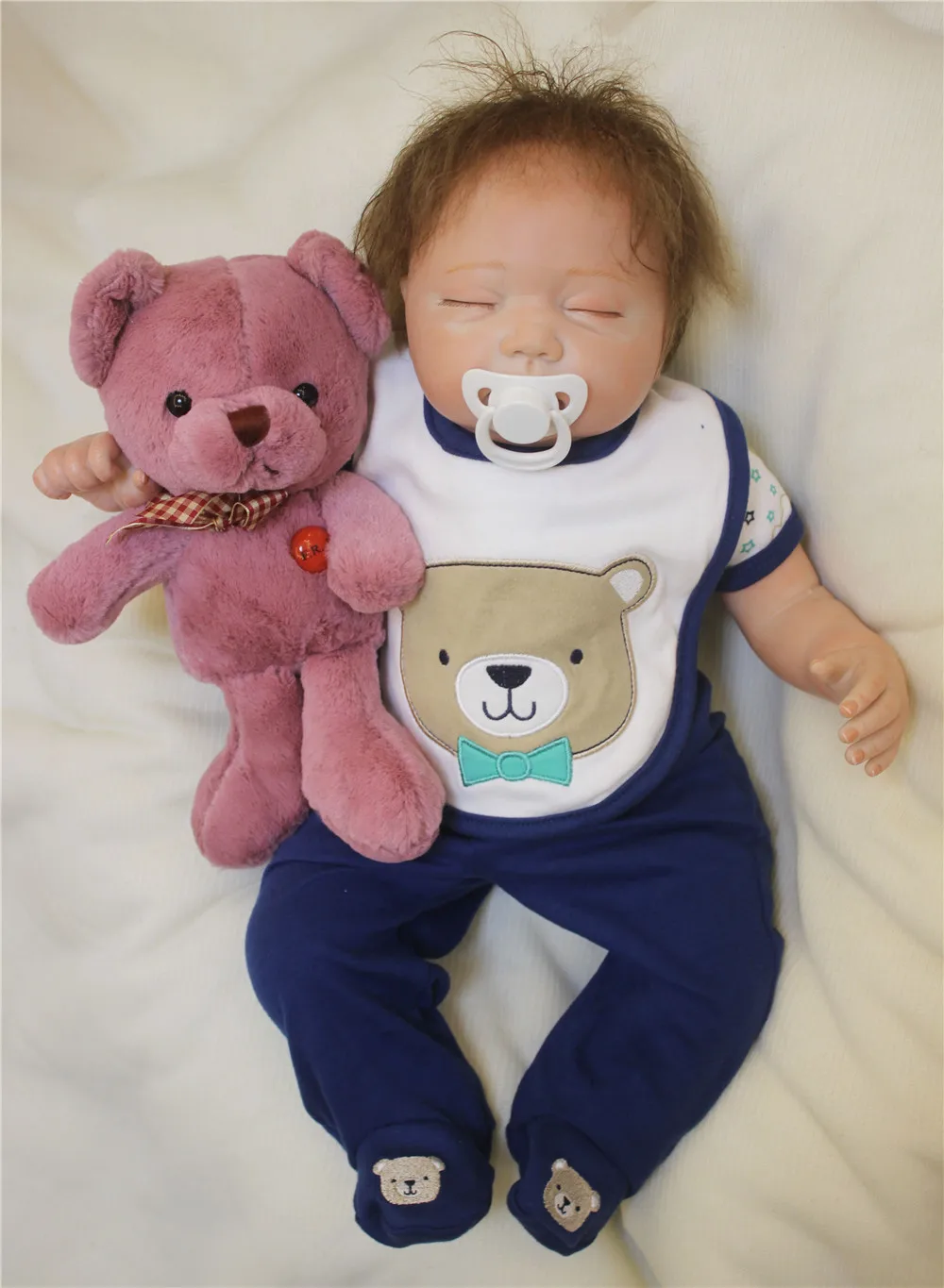 Силиконовые Возрожденные Младенцы для девочек реалистичные 20 &quotВозрожденные