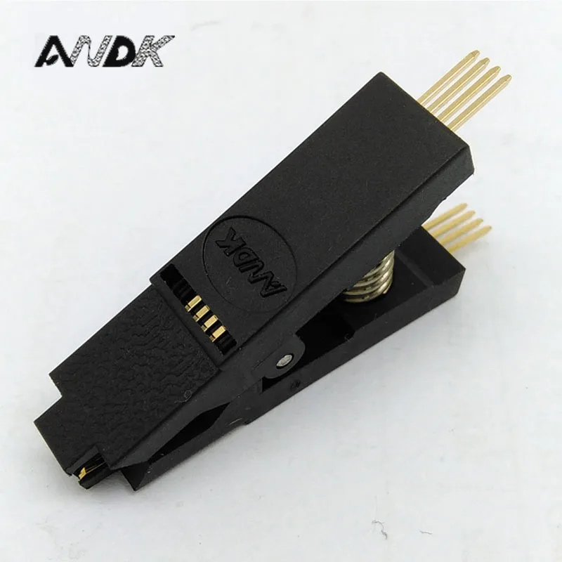 

BIOS SOP8 SOIC8 Original Straight Test Clip Pin Pitch 1.27mm Programming Clip Clamp Suitable for Dupont Line