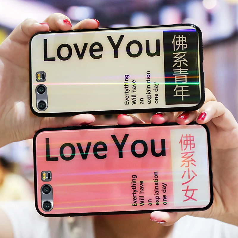 Роскошные закаленное Стекло мягкий силиконовый край чехол для huawei Honor 9 ультра