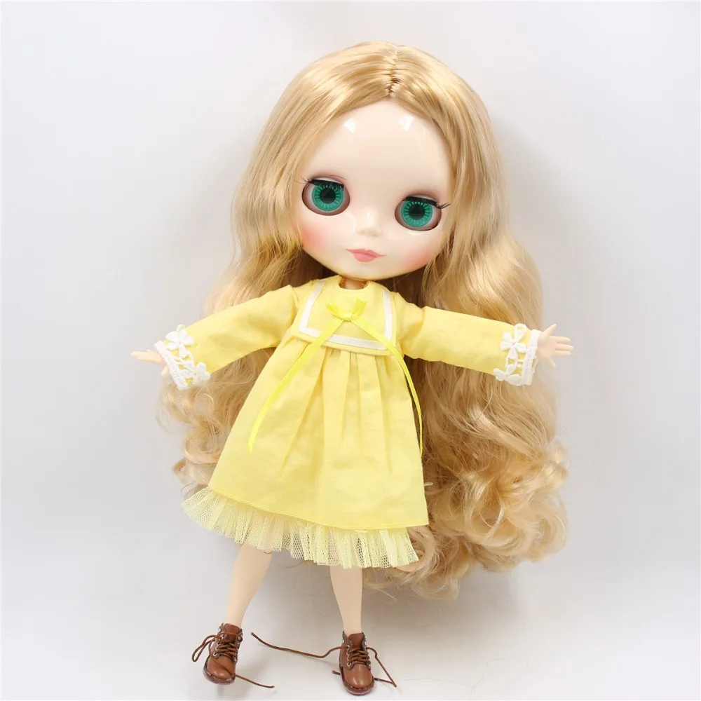 Ледяная фабрика blyth кукла 1/6 bjd шарнир тела индивидуальные лицо куклы золотые волосы BL2240/3157 30 см 1/6, подарок для девочки