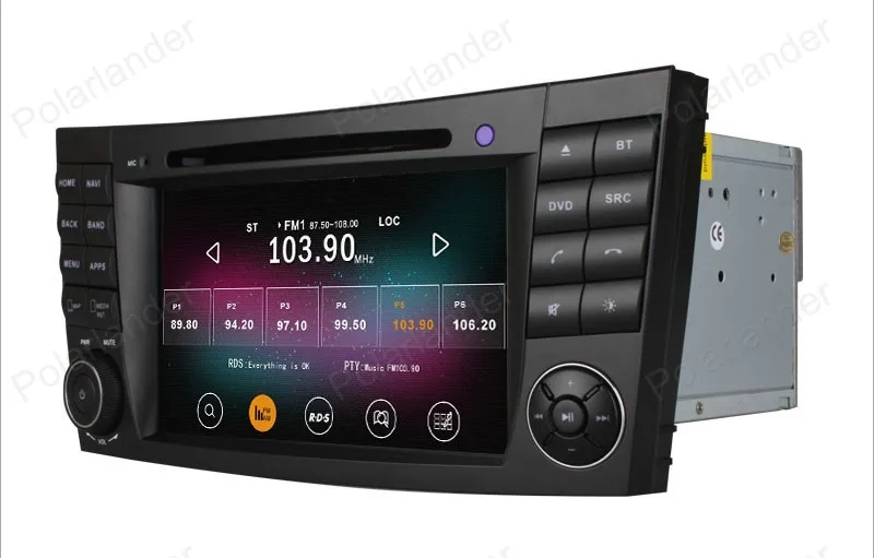 Автомобильный DVD-плеер 2 Din Android 4 Полная сенсорная панель GPS-навигация для Benz W211 w222