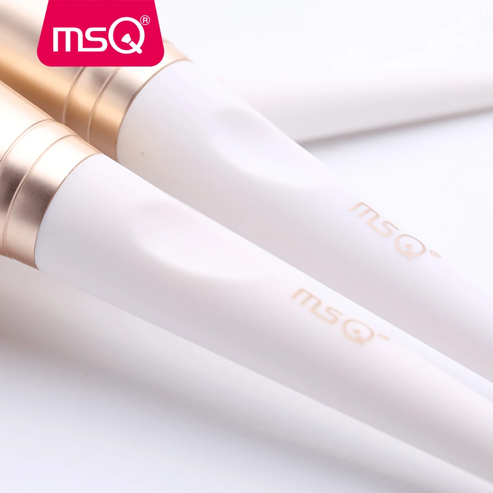 MSQ 13 шт набор кистей для макияжа Пудра основа век тени губ наборы золото/белый ПВХ