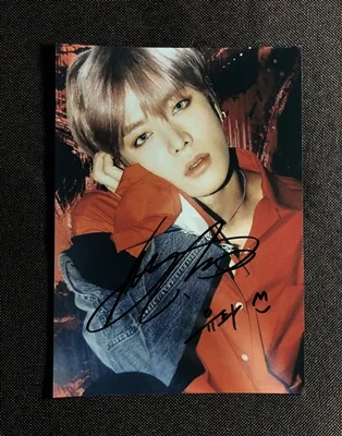 1 Ручной подписанный NCT 127 NCT127 Nakamoto Yuta фото с автографом 5*7 коллекция 13 версий 69EA - Цвет: 1