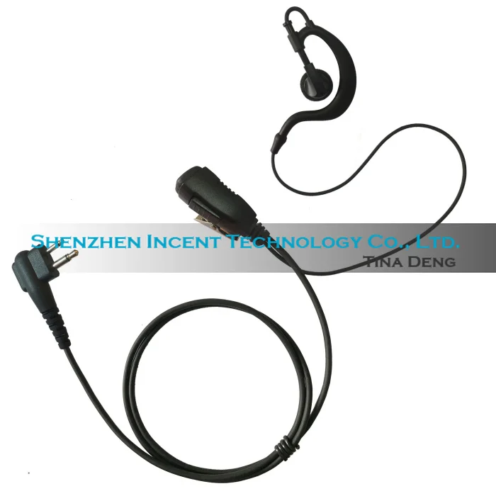 VOIONAIR 20pcs/lot G Shape Ear Hook Earphone Headset Speaker PTT Mic For Motorola CP200 CP250 Yaesu FT-25R FT-65R FT-4XR FT-4VR