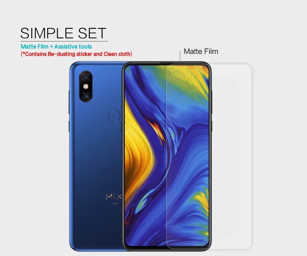 2 шт./партия для Xiaomi mi x 3 NILLKIN Супер прозрачная защитная пленка против отпечатков пальцев или матовая защитная пленка для экрана для mi x3