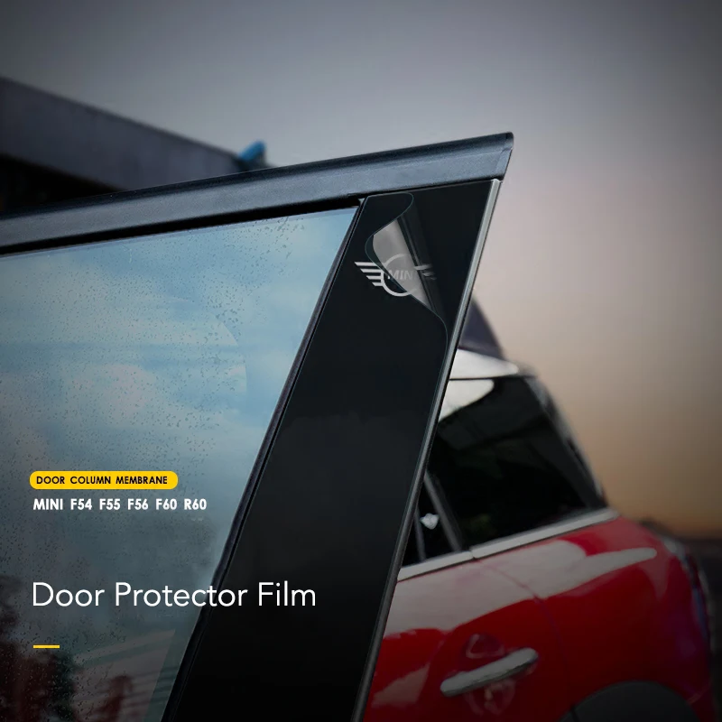 6PC Car Door BC Pillars Column Decorative Window Sticker Trim Protective Film For MINI Cooper F54 F55 F60 R60 Accessories | Автомобили и