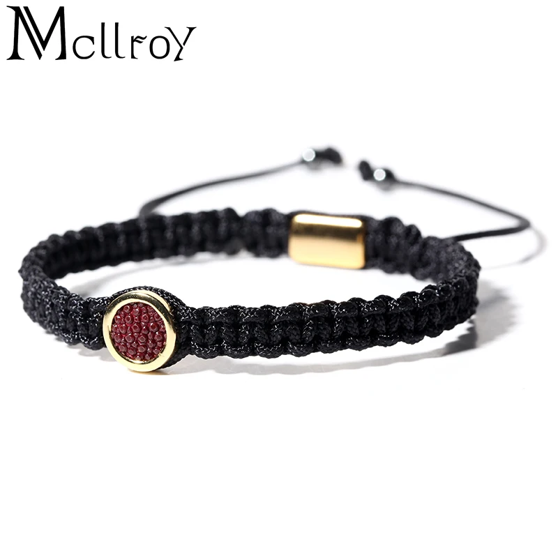 Mcllroy Charms bracelets &amp bangles men stingray leather Woven Couple bracelet Mens braided pulseira masculina Wholesale | Украшения и