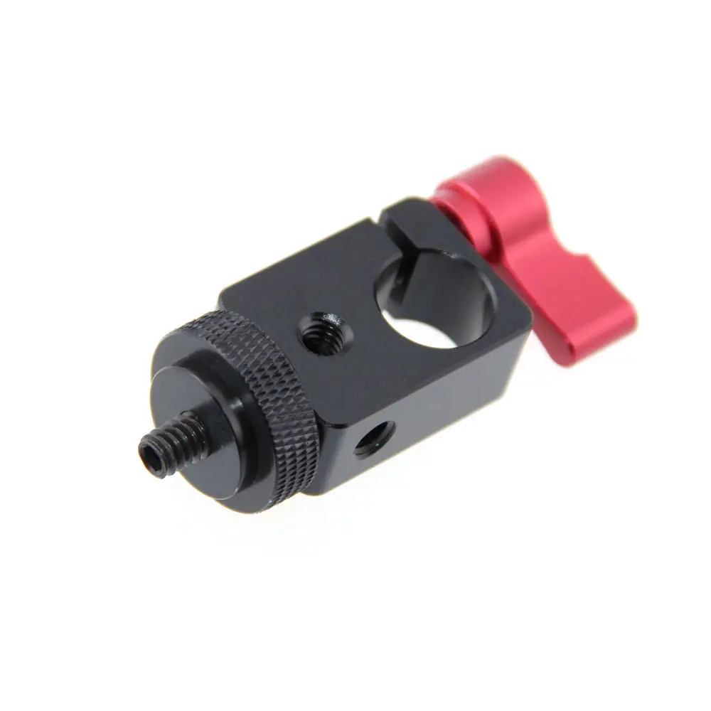 CAMVATE Single Rod Clamp 15 мм с 1/4 &quotкрепежным винтовым адаптером (M5 Вращающаяся ручка