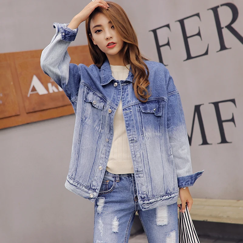 Trust мечта европейцы Стиль Для женщин тонкий градиент Цвет куртка ностальгию