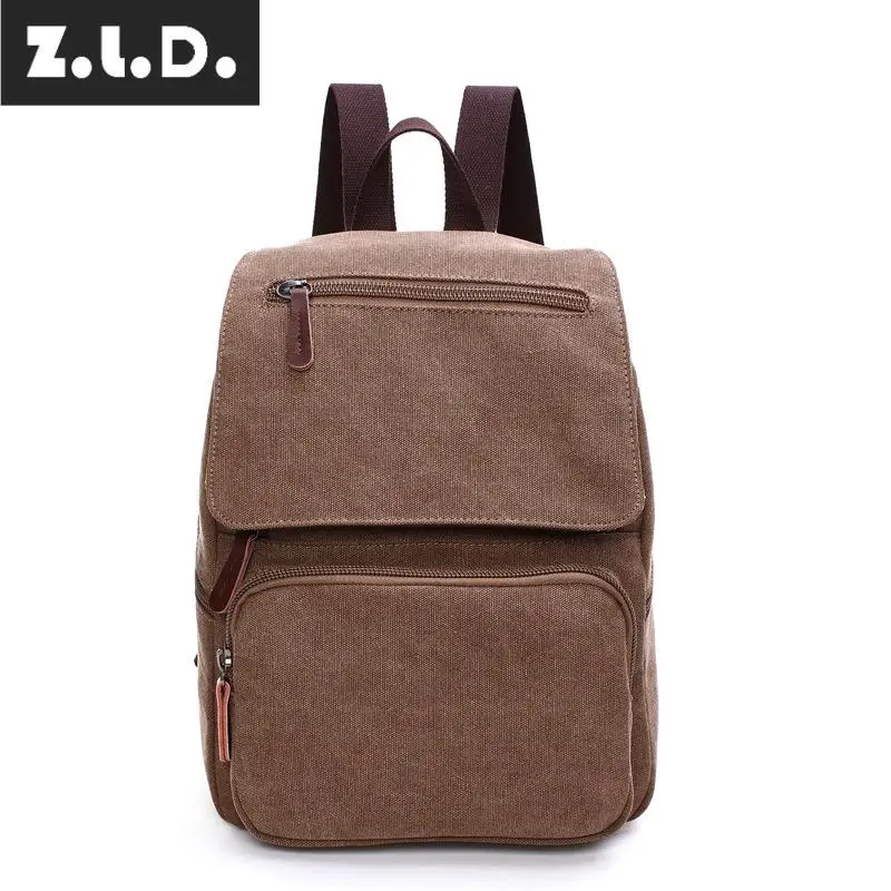Z.L.D. Модный холщовый рюкзак для молодых студентов школьный ранец большой