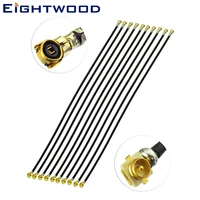 eightwood uf l ipx plug male smd connector to ipex mhf4 jack female pigtail 1 13mm cable 10cm for car wifi gps antenna 10pcs