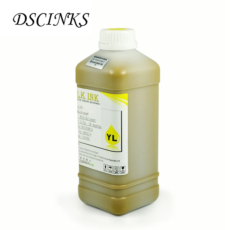 Эко-растворимые чернила 500 мл для Epson DX2 DX4 DX5 DX6 DX7 печатающая головка Mimaki Roland Mutoh