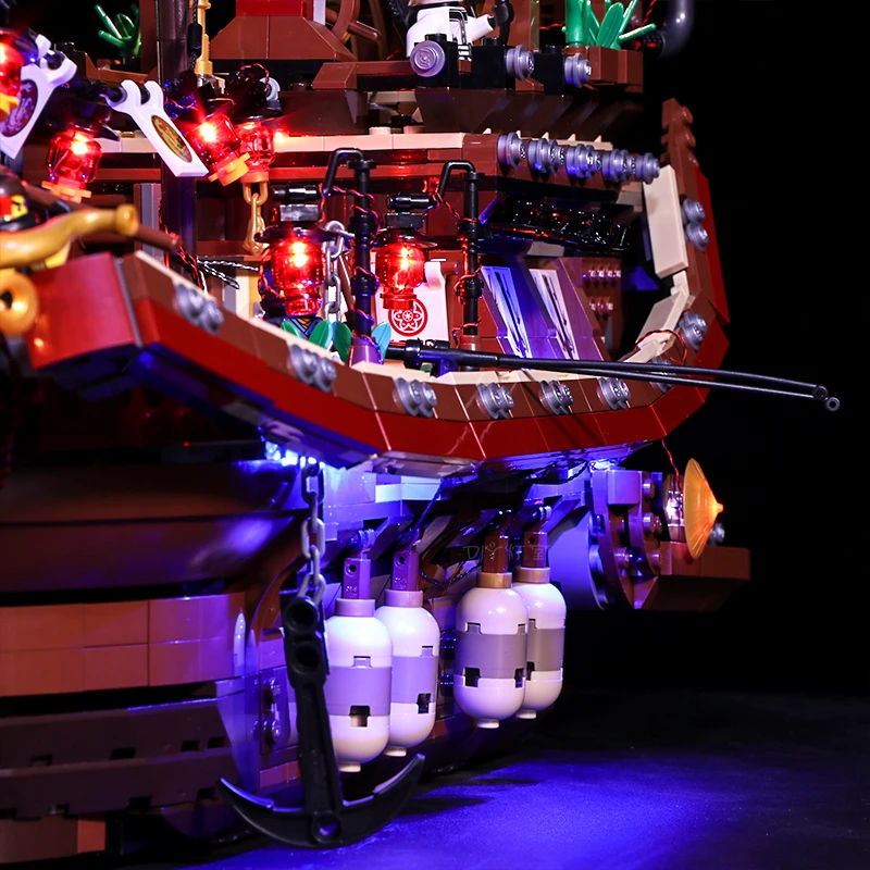 Светодиодный светильник для Stzhou 06057 Legoing Ninjago 70618 модель лодки из фильма &quotBounty&quot