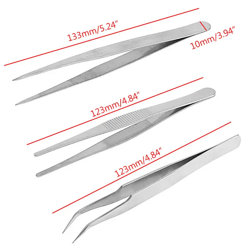 3 шт. Набор прецизионных инструментов для ремонта электронный Пинцет из