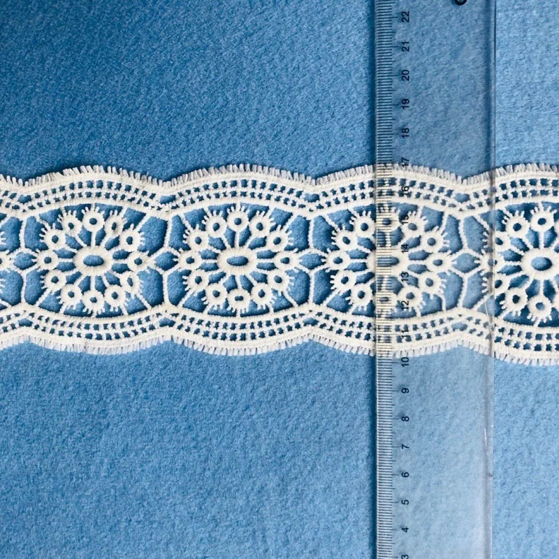 3 Yards Crochet Knitting Lace Trim Fabric Ribbon for DIY Apparel Sewing Handmade Patchwork Scrapbooking Craft Accessories | Дом и сад