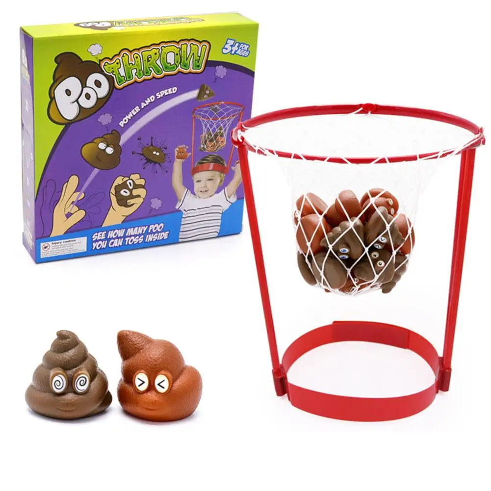 Игры Poop Shoot Детская уличная повязка на голову баскетбольный обруч игрушечные