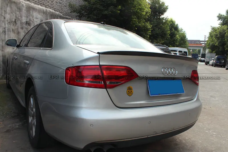 Стайлинг автомобиля для Audi A4 B8 S4 Style 09 12 задний спойлер из углеродного волокна