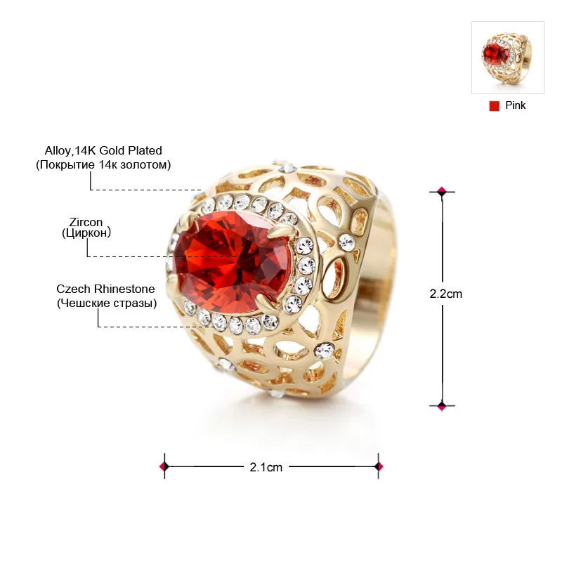 Neoglory светильник из желтого золота с цирконием роскошные свадебные модные