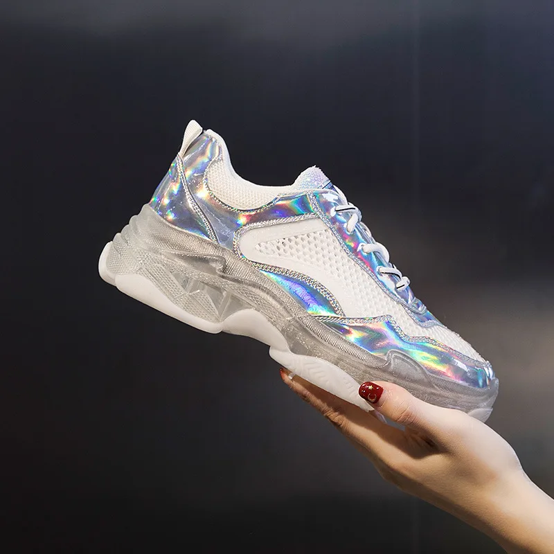 Повседневная обувь Женские массивные кроссовки на платформе zapatos de mujer Сезон