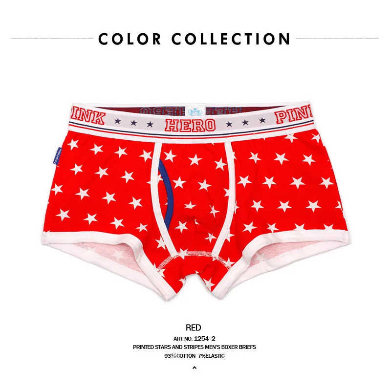 Мужские трусы боксеры PINK HEROES Fade нижнее белье для влюбленных с прямым углом со