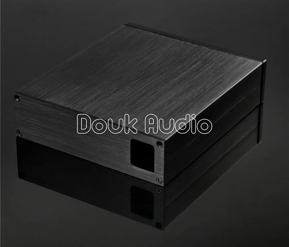 Алюминиевый корпус Douk Audio черный усилителя для самостоятельной сборки чехол