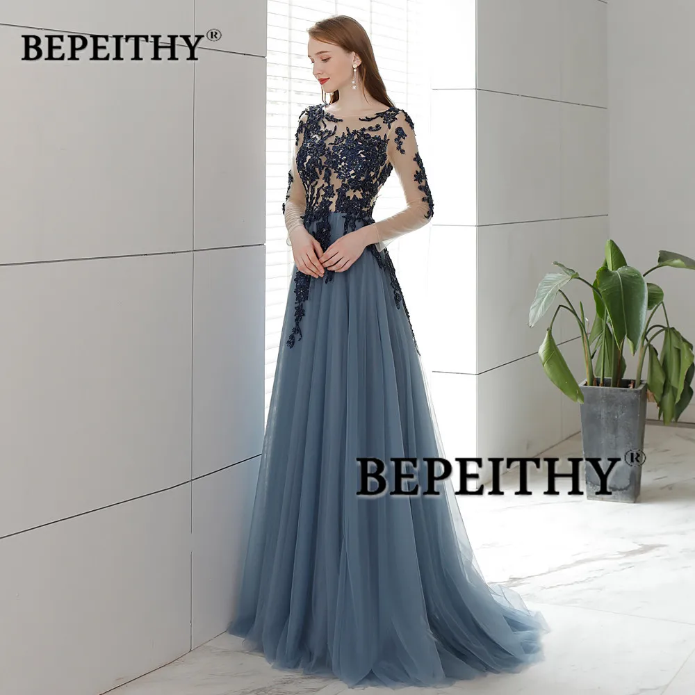 Vestido De Festa длинное вечернее платье с открытой спиной длинными рукавами 2021