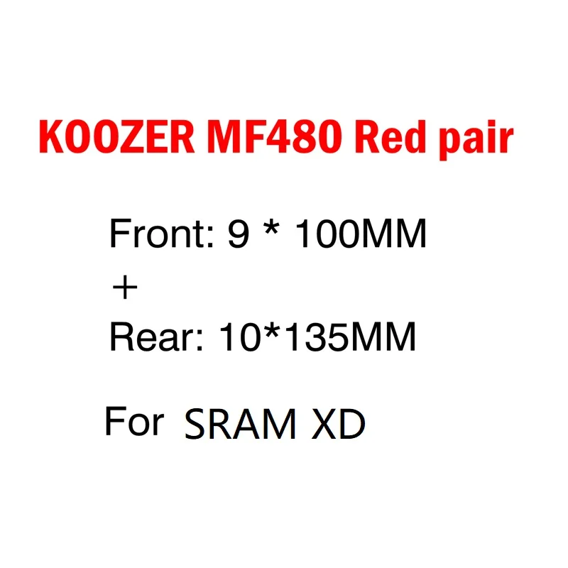 XD(A) 9X100 10X135mm KOOZER MF480 32 отверстия передняя, Задняя Ступица 4 герметичный подшипник 24T трещотка QR быстрый выпуск через ось горный велосипед концентраторы для Shimano Sram - Цвет: XD(A) 9X100 10X135mm