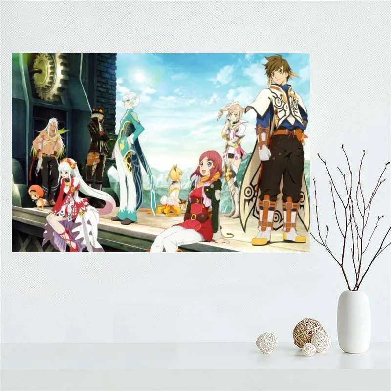 Изготовленный На Заказ Tales Of Zestiria X новая парусиновая обувь плакат настенный