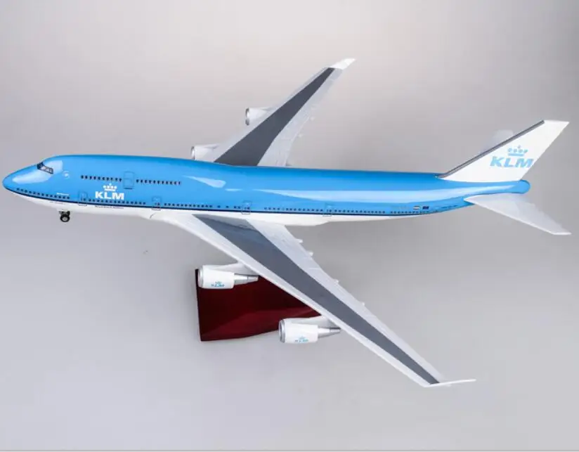 47 см 1: 160 масштабные самолеты Boeing B747 KLM королевские голландские авиалинии модель самолета с колесом литой смолы самолет коллекционный подарок