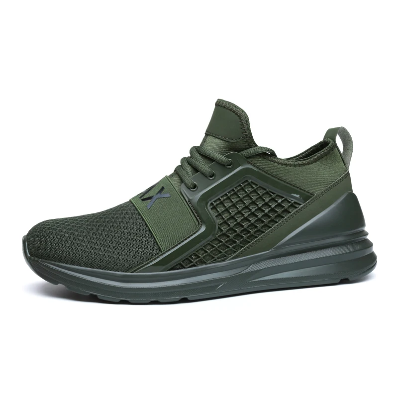 green Мужские кроссовки; дышащие повседневные теннисные кроссовки; Masculino Adulto Basket Homme Sarpe Uomo; Мужская обувь; chaussure homme - Цвет: green