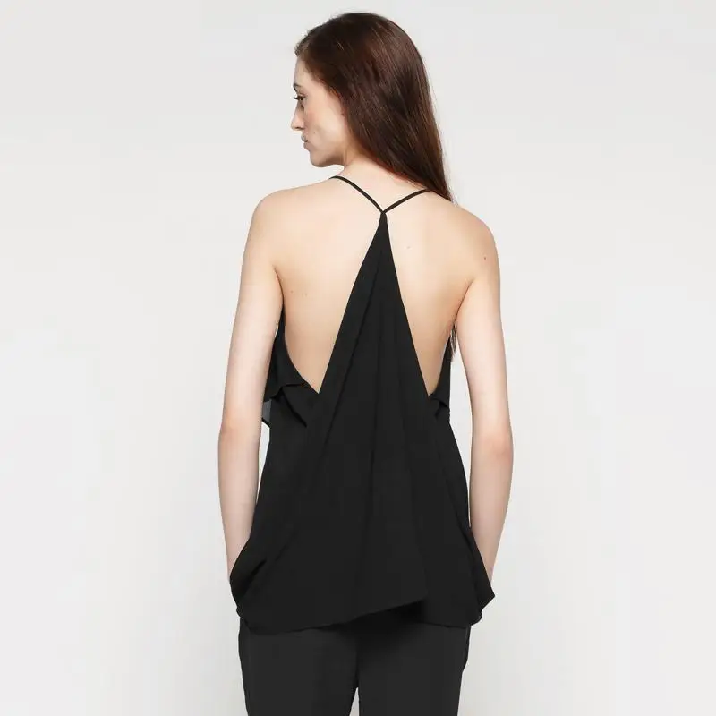 2018 новые модные летние топы Для женщин девочек пикантные рюшами короткий топ