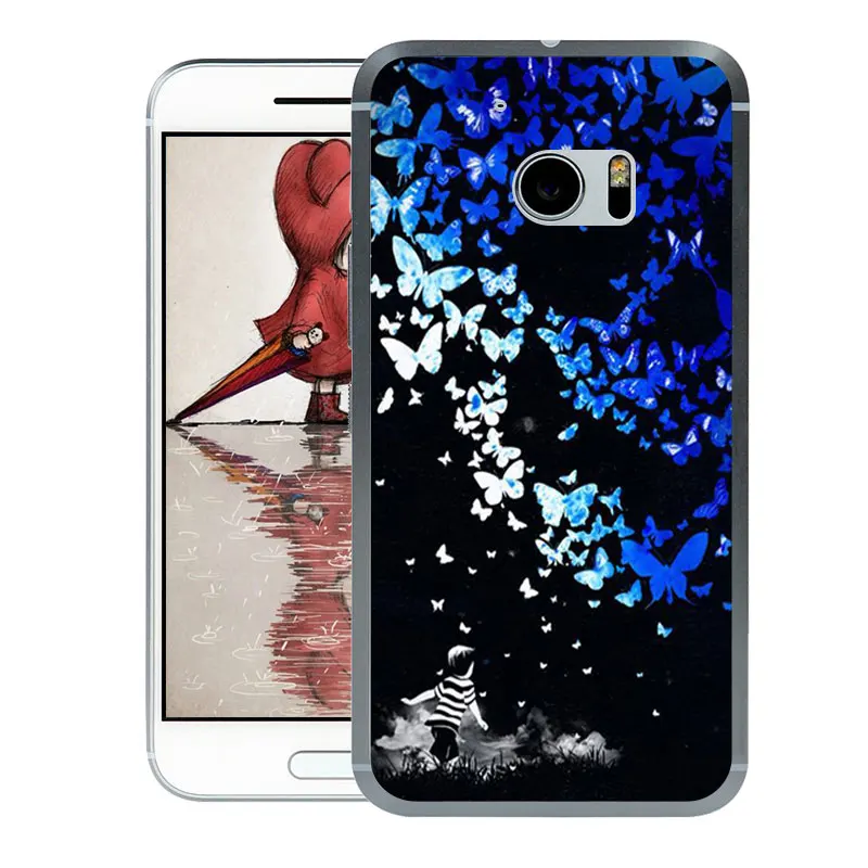 For HTC M10 Case 5.2 inch Cover Soft TPU Silicone Fundas Coque 10 Multicolor Printed Capa Htc10 Phone Cases | Мобильные телефоны и