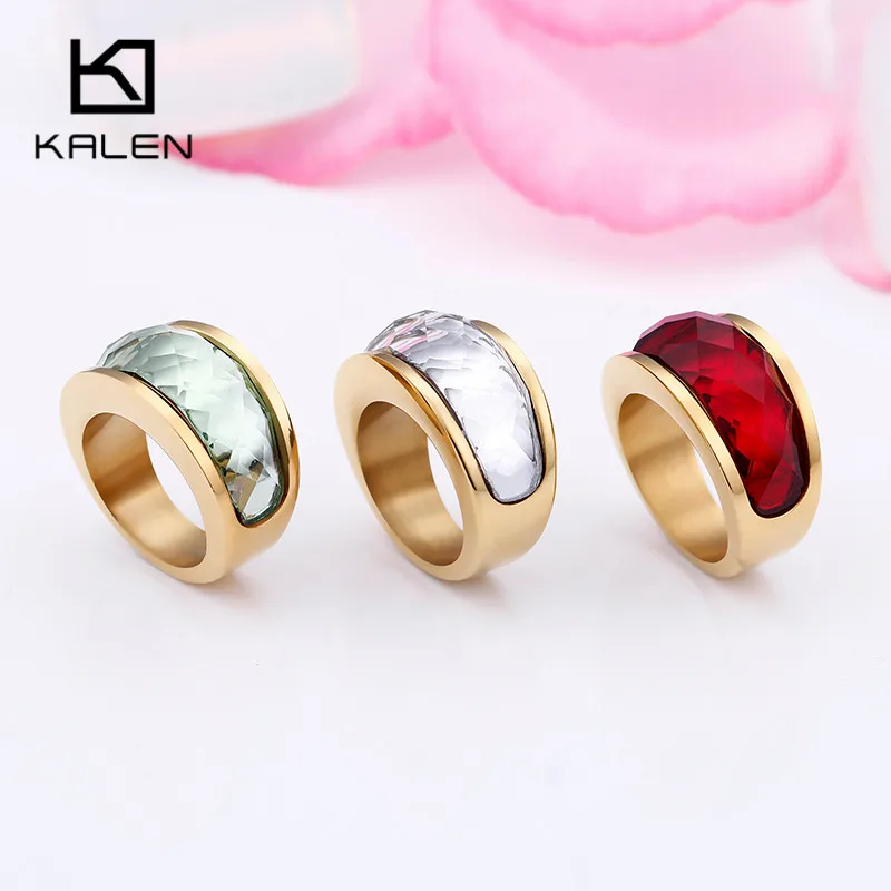 Новые богемные золотые кольца KALEN из нержавеющей стали с Болгарией для женщин